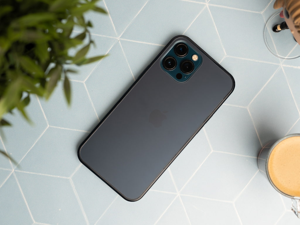 Baseus Frosted Glass ochranný kryt pro iPhone 12 Pro Max - Modrý 2